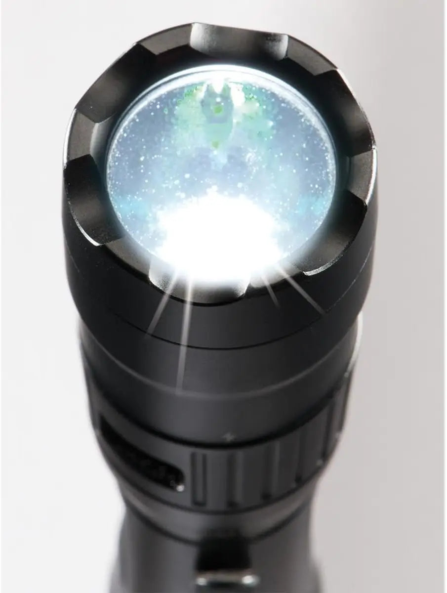 7600 Rechargeable Tactical Flashlight (Black)