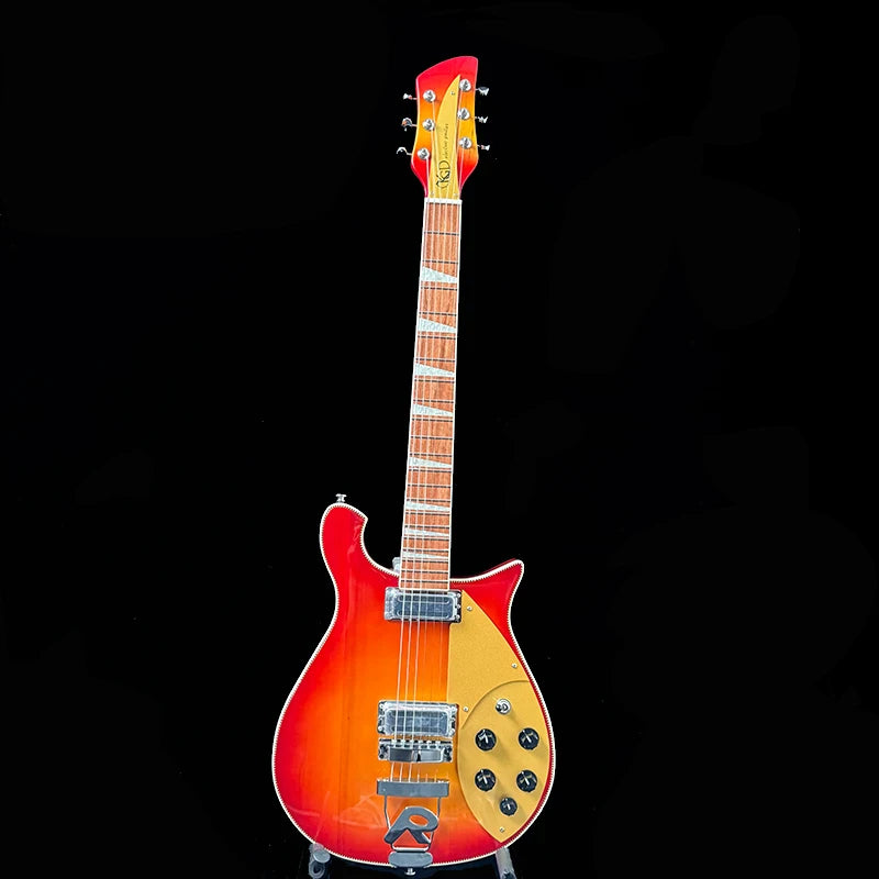 KGD Sunset Color Scheme, H-H Pickup Electric Guitar, Round Stainless Steel Frets, Christmas Gift, In-Stock Local Warehouse with