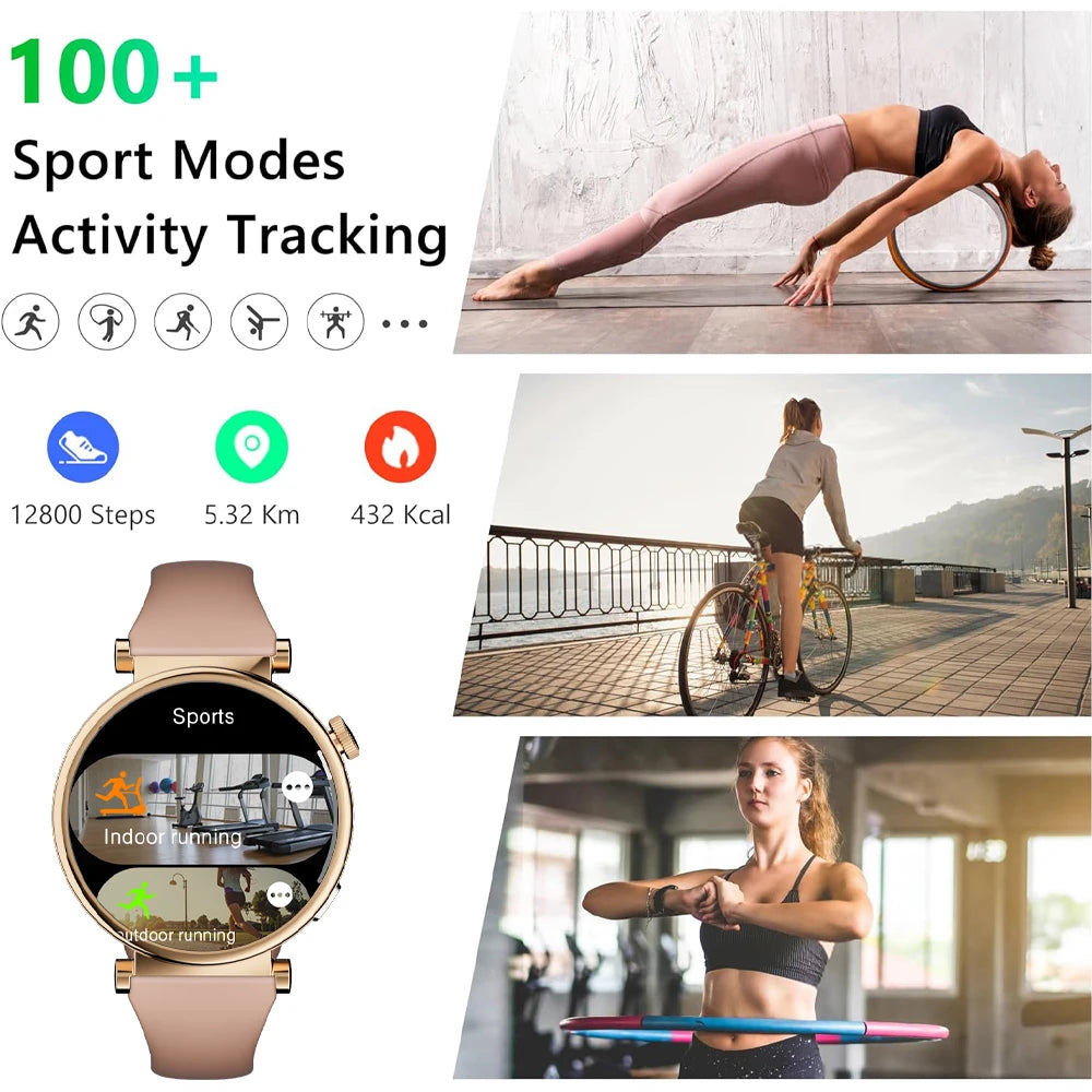 W&O X6 Pro Sports Smart Watch Woman Man Smartwatch BT Call Message Notification AI Voice Assistant Watches For Android IOS