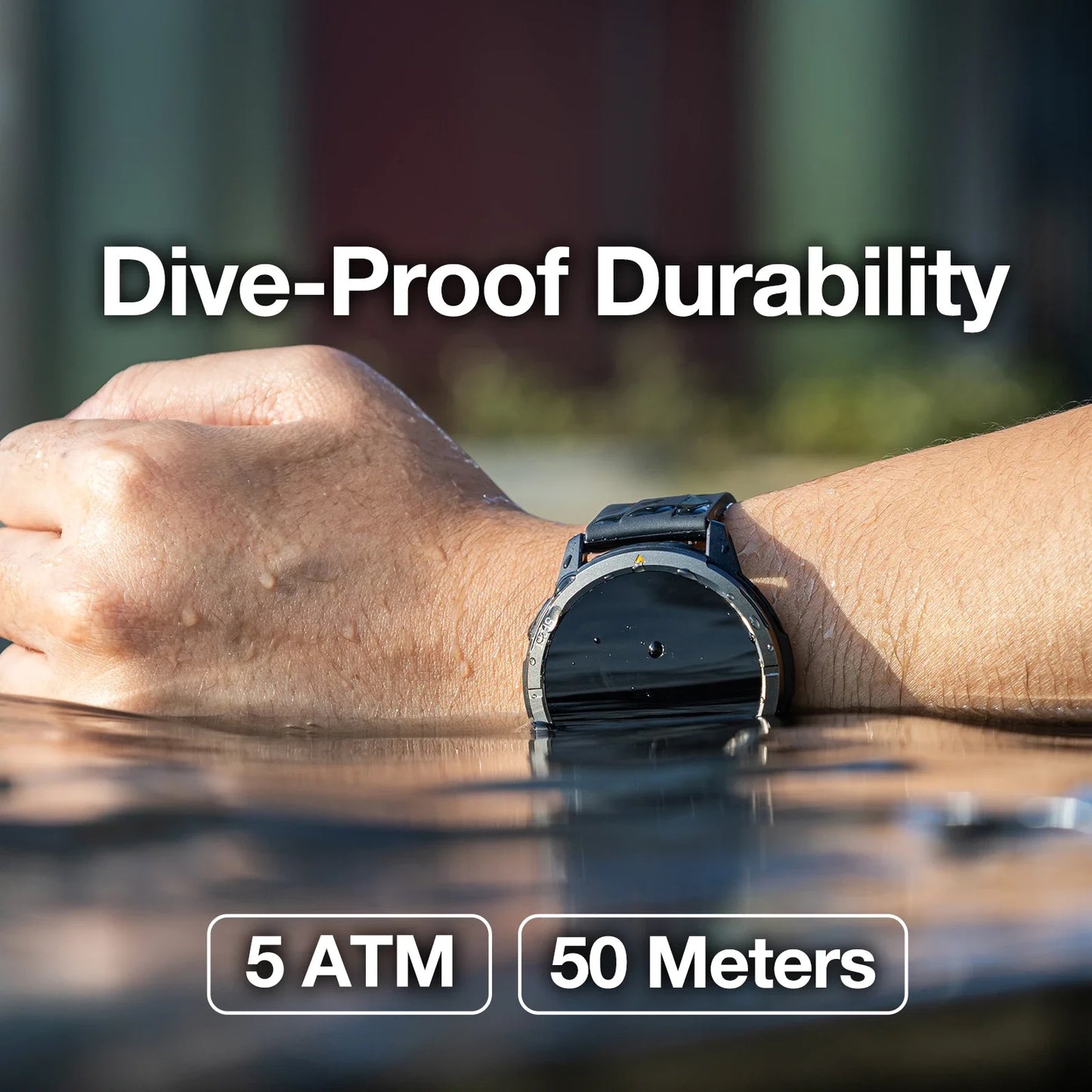 AGM Legion Smartwatch 5ATM Waterproof 1.43"AMOLED Display Heart Rate Blood Oxygen 100+ Sports Modes GPS Compass