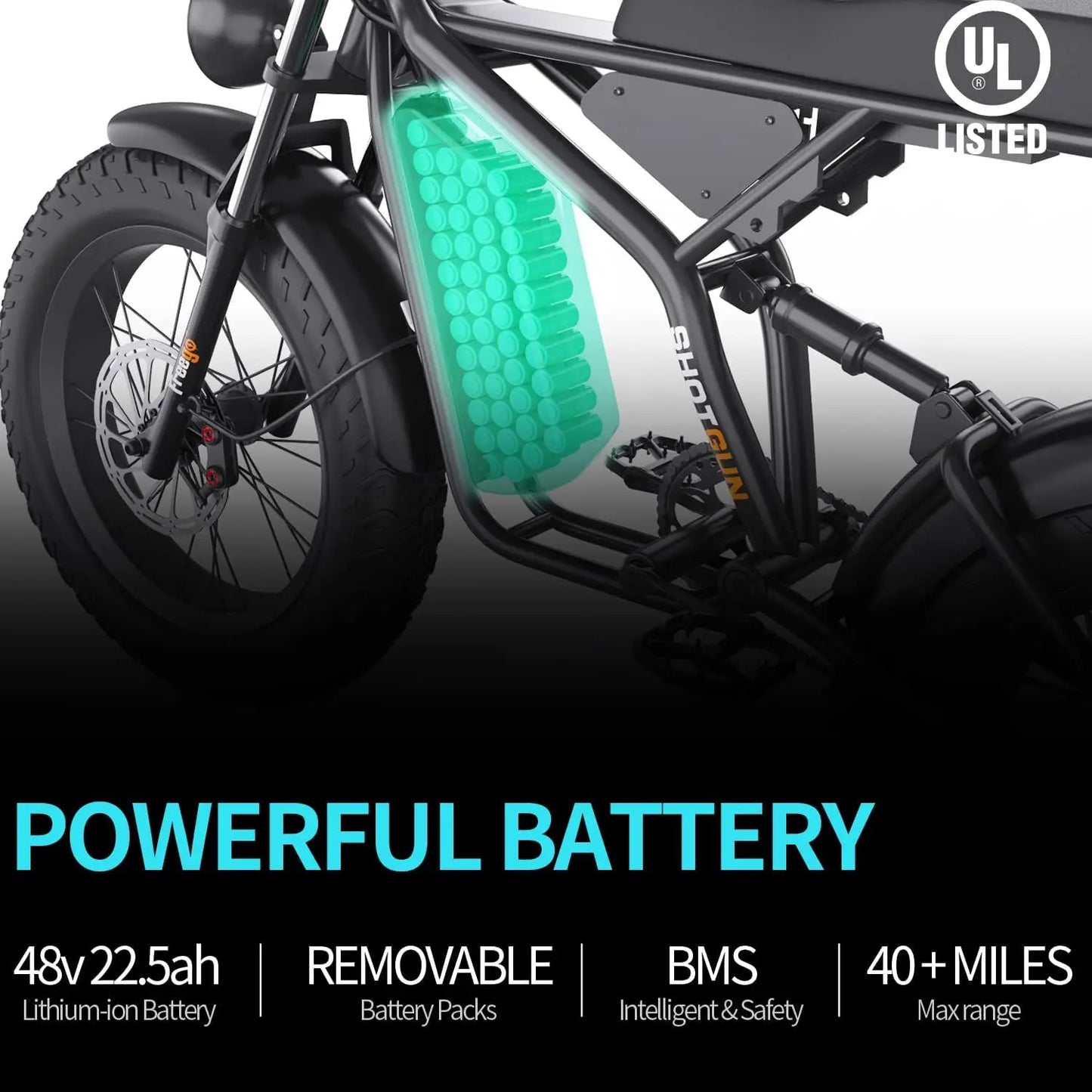 【2 Year Warranty 】Freego electric bicycle F2 Pro Max 20" x 4.0" fat tire adult electric mountain ebikes Top Speed 40 MPH EBike