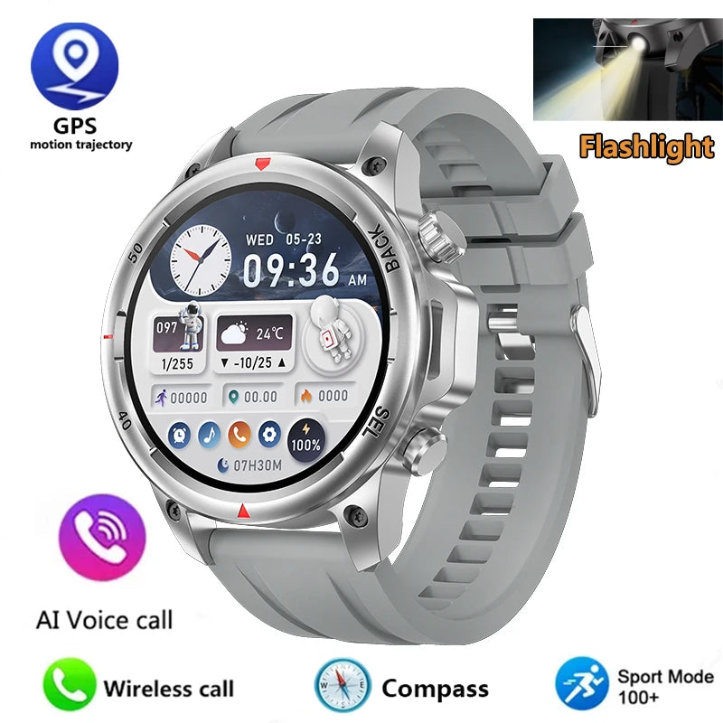 2024 New NFC Men's Smart Watch Bluetooth Call LED Sports Smart Watch Heart Rate Sleep Health Temperature Monitoring Smartwatches