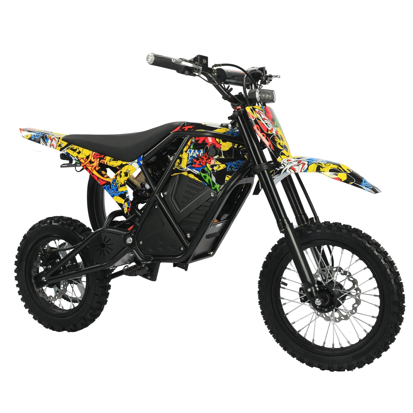 1 YEAR Warranty 2000W Electric Dirt Bike for Teens & Adults, EBike, 48V Removable Battery E Bikes, 14"/12" Fat Tires Bicycle