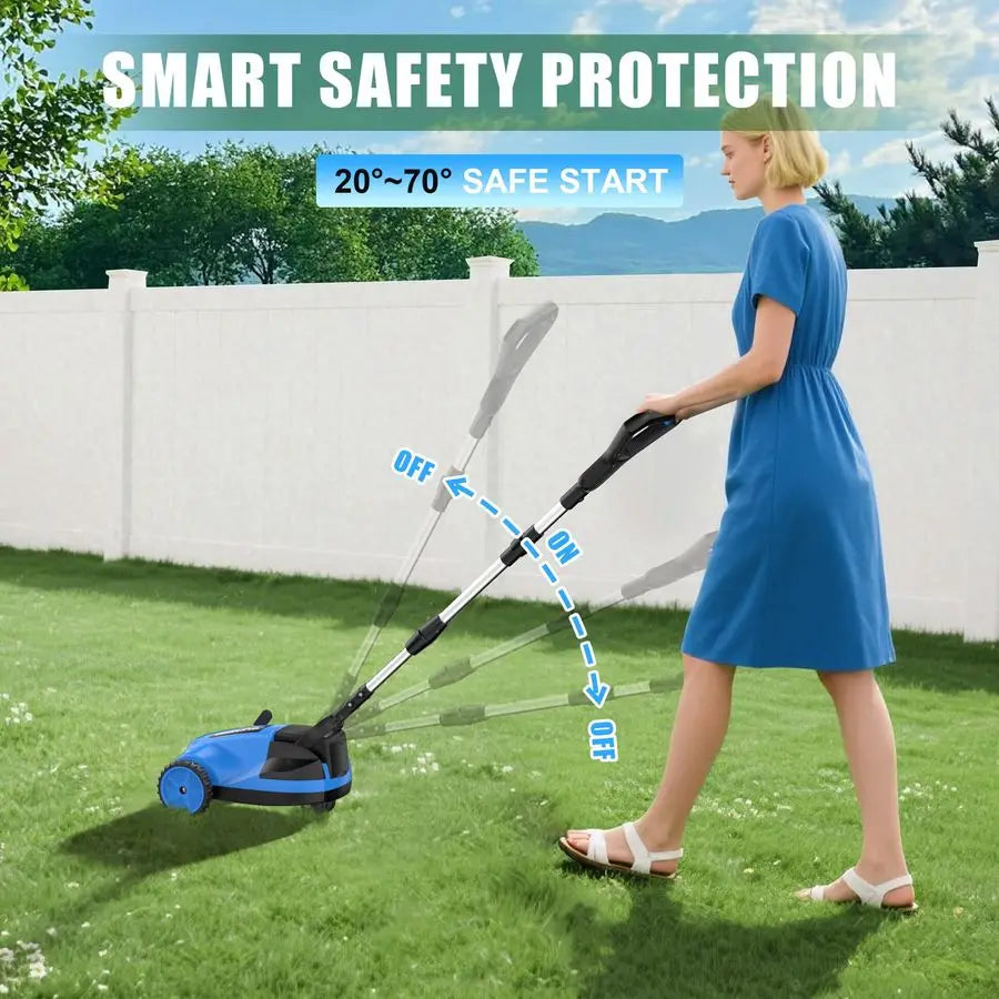 XMSJ 20V Cordless Lawn Mower With 3Position Height Adjustment