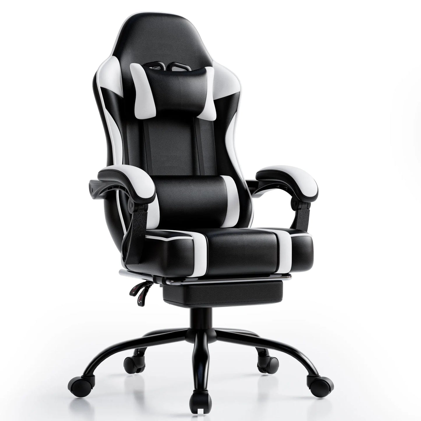 Ergonomic Gaming Chair Recliner, PU Leather Racing Game Chairs for Adults, Executive Office Chair Gamer Chair with Massager