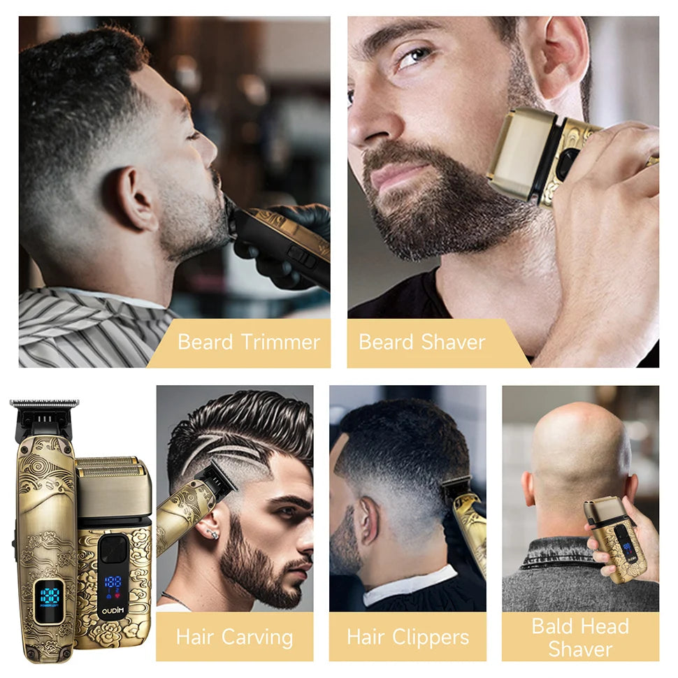 Foil Shavers for Men with Head Shaving, Hair Beard Trimmer, Face Mustache Grooming Kit, Bald Head Shavers  and  and Haircutting