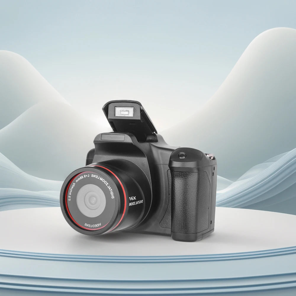 1080P 16MP Digital Camera 16X Zoom Camcorder with 2.4 Inch LCD Screen Vlogging Camera for Photography and Video