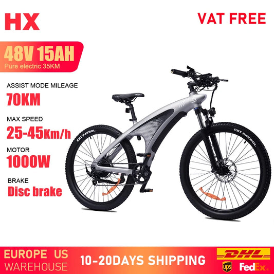 HX Q5 e bike 2000W adult Electric Bike 57KM/H 48V 20AH 27.5 Inch Off-Road Tire electric bicycle City E bikes mountain ebike