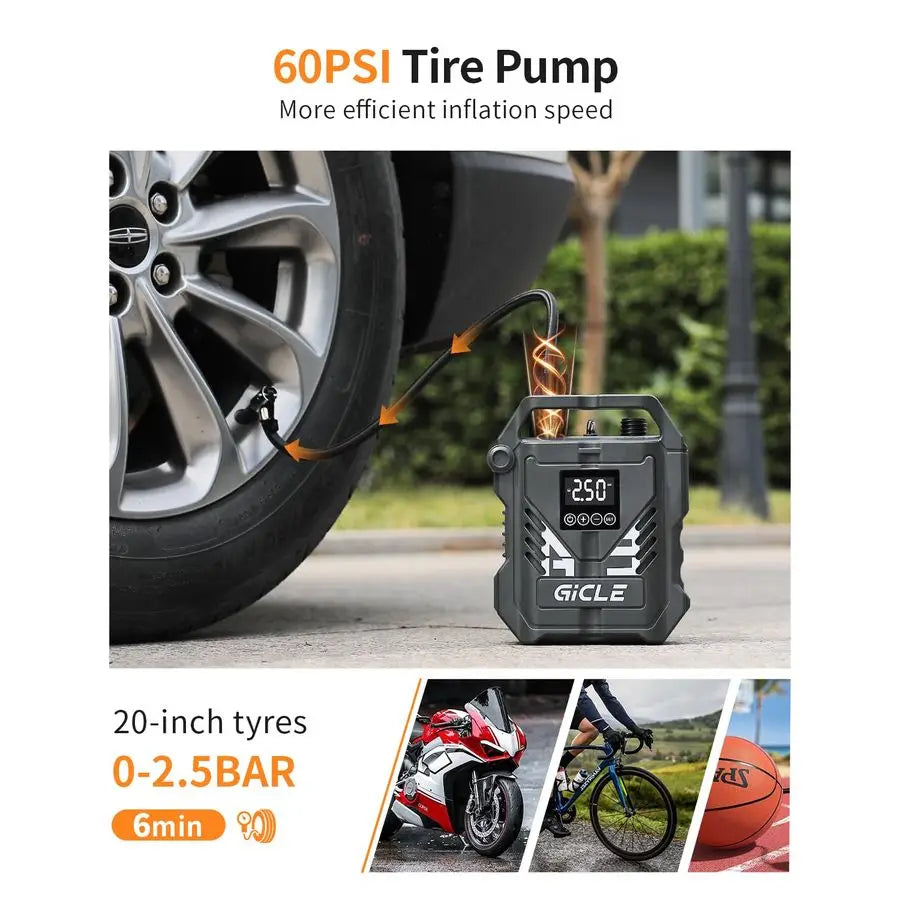 Paddle Board Pump Electric SUP Pump, Dual Stage Fast Inflation amp AutoOff with 12V DC Car Connector for Paddleboard, Tire, Boat