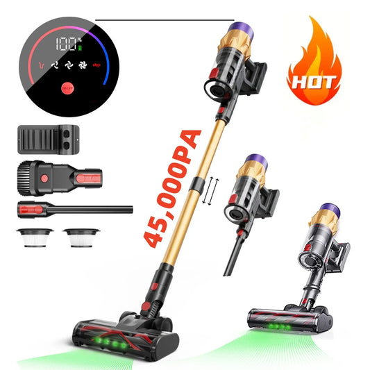 Blossom V18 550W 45,000PA Suction Power Cordless Vacuum Cleaner Handheld smart Home appliance Dust Cup Removable Battery