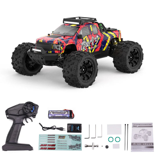 JIUSI PT14R 1/14 RC Racing Car 3S Battery 4WD 80km/h Brushless Motor 2.4G Remote Control 35C High Speed Off-road RC Truck