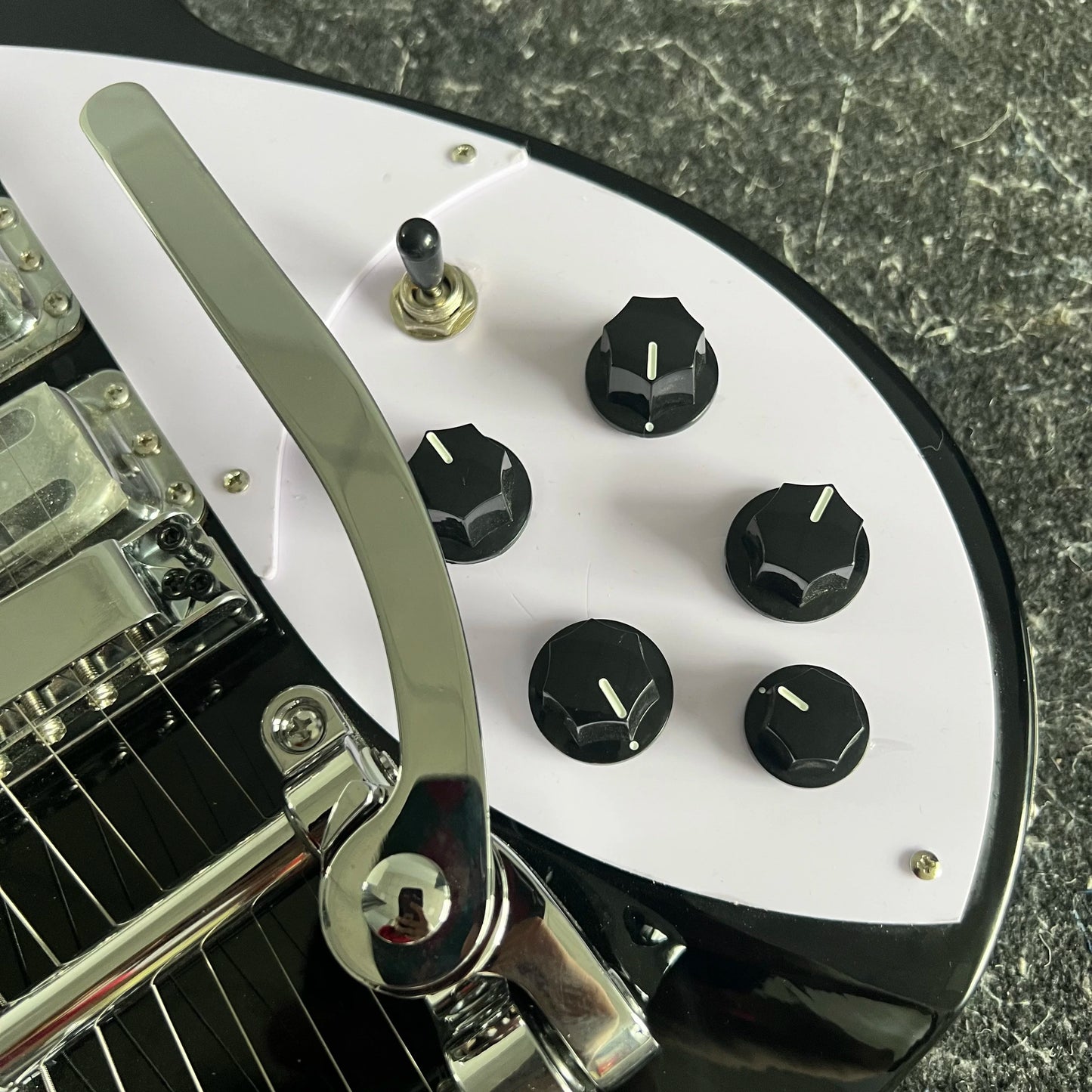 KGD Mini Joystick Electric Guitar, Black 325, H-H-H Pickups, Local Warehouse, Acoustic Electric Guitar, Free Shipping