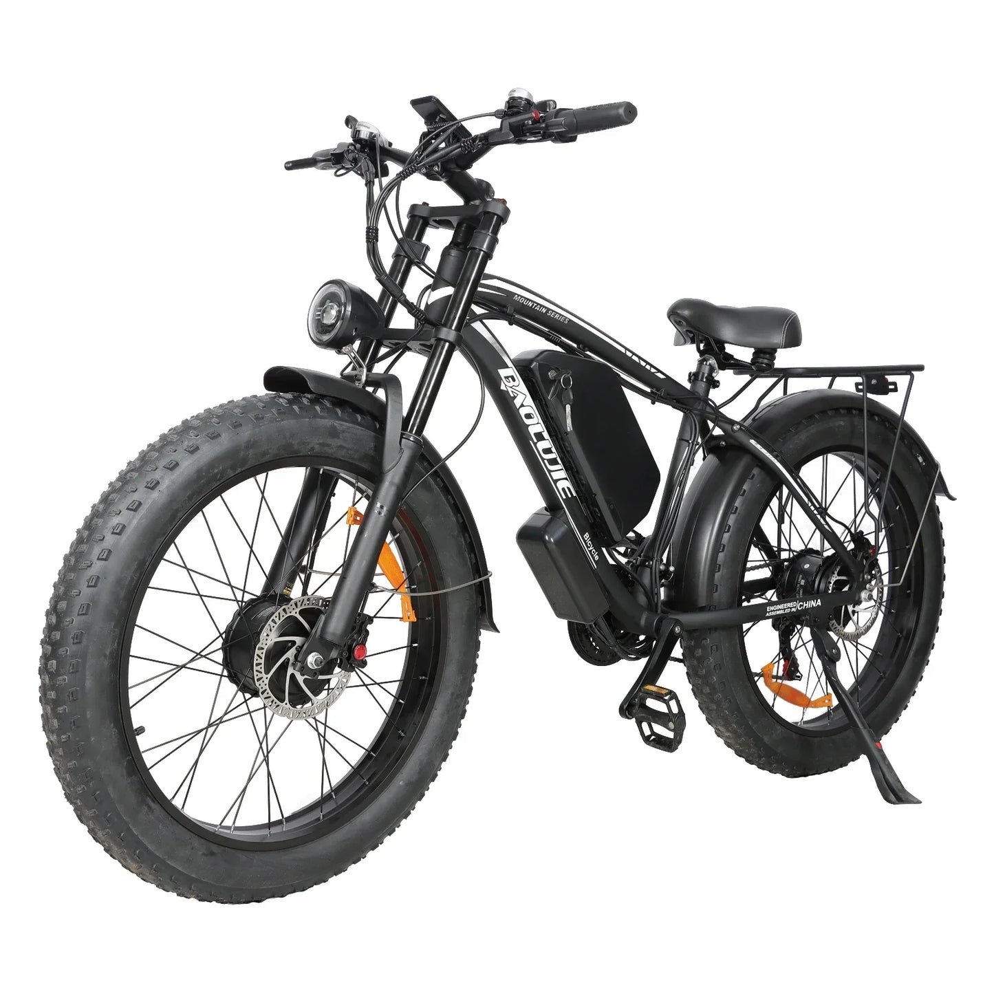 BAOLUJIE 2602 Electric bicycle 52V32Ah battery 3000W Motor City Commuter Electric Bike 26inch tireall terrain E-bike