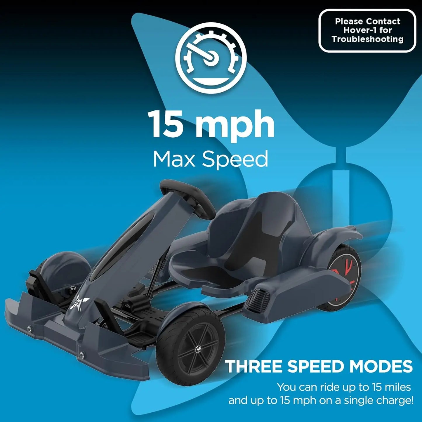 Hover-1 FM95 Electric Go-Kart - Black