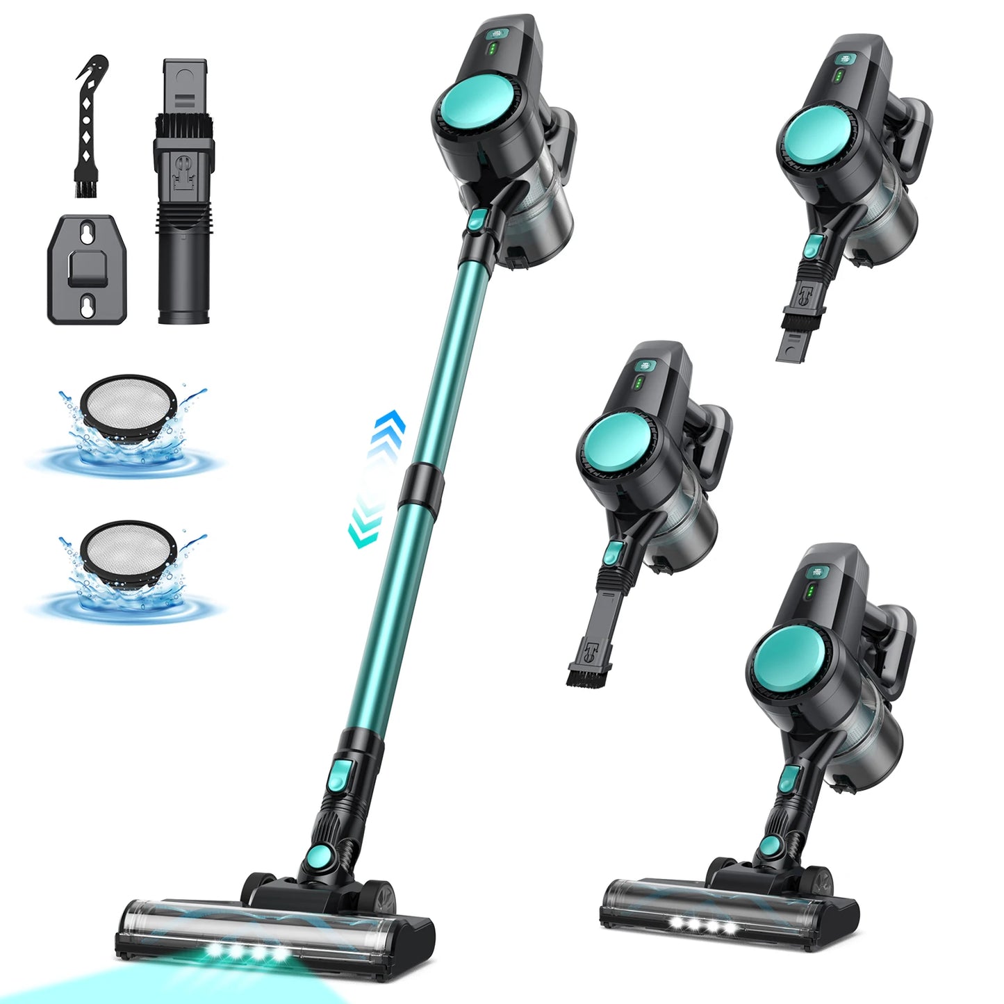 INSE N3T Cordless Vacuum Cleaner 20Kpa Ultra Lightweight 6 in 1 Stick Vacuum Up to 40mins Runtime for Home Pet Hair Hard Floor