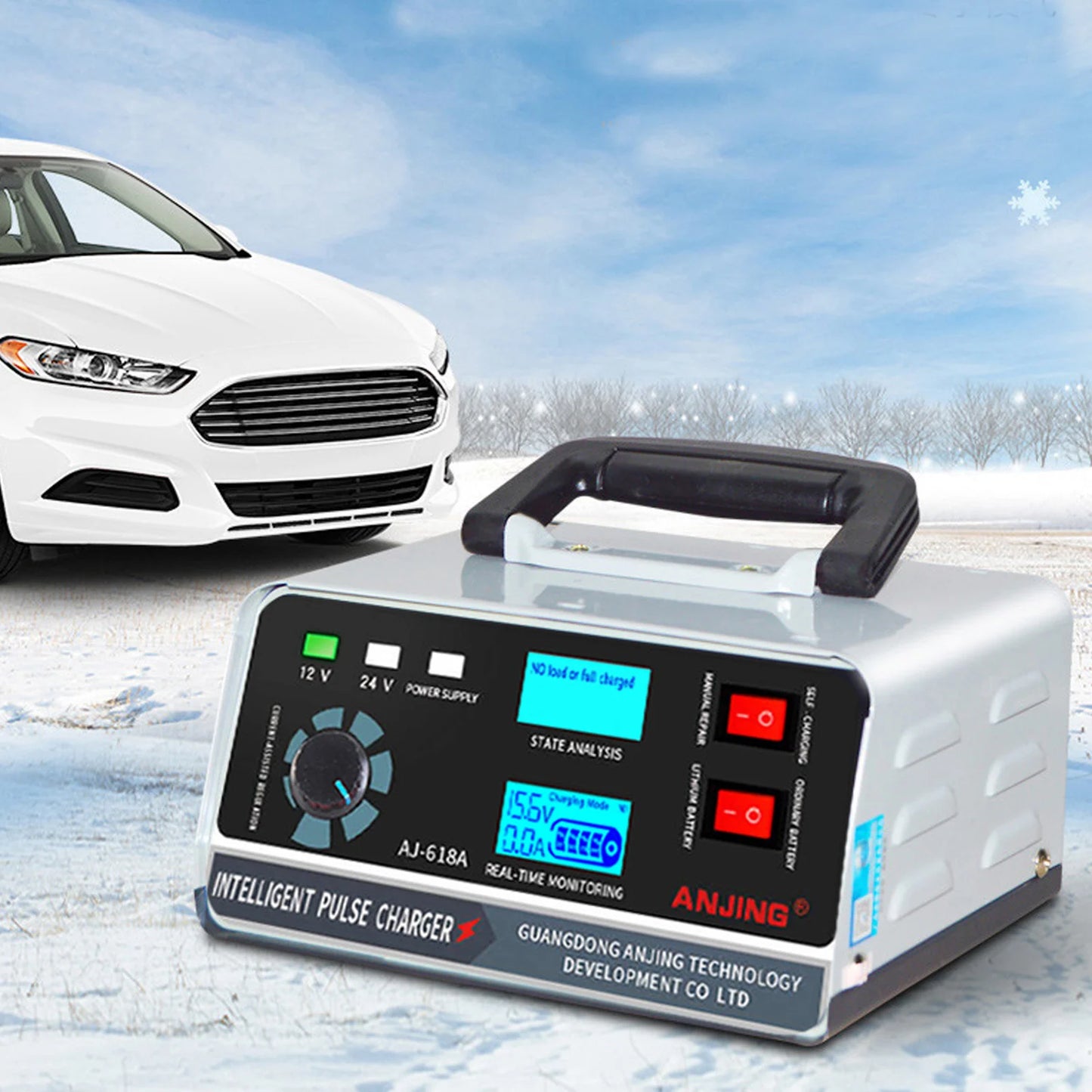 400W Heavy Duty Automatic Smart Car Battery Charger  Pulse Repair Trickle Or Charging The Batteries Of Various Cars, Motorcycles