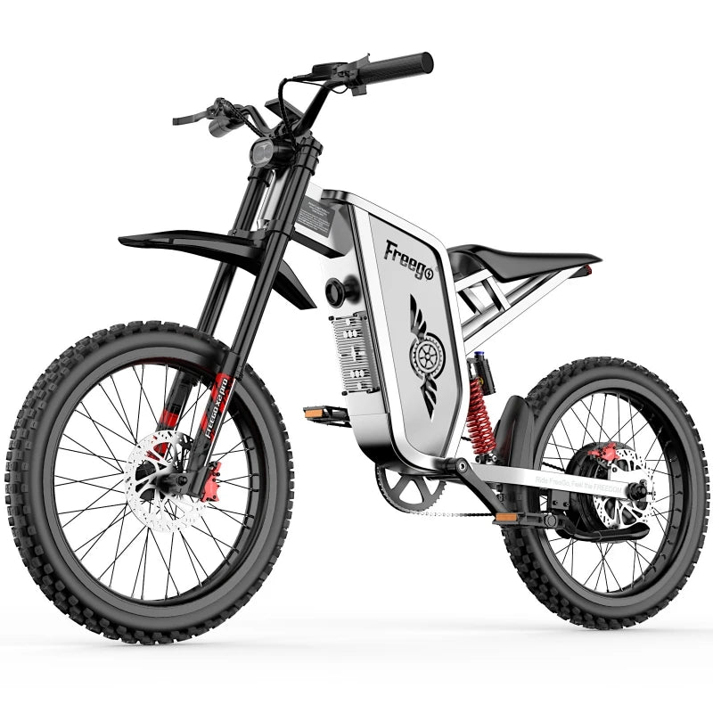 Freego X2 Pro Electric Motorcycles Peak 6000W Brushless Gearless Motors 60V30AH Lithium Battery Speed 85Kmh Adult Off Road Ebike