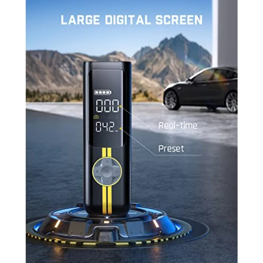 X8 APEX EV Tire Inflator 65W Dual Port Fast Charging Car Adapter Portable Air Compressor with LED Display for Cars SUVs and Tru