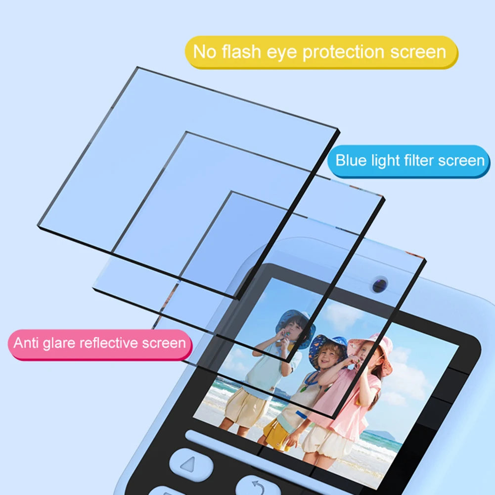 Instant Print Camera HD Digital Camera USB Rechargeable Video Digital Camera Instant Photo Printing Camera for Photography