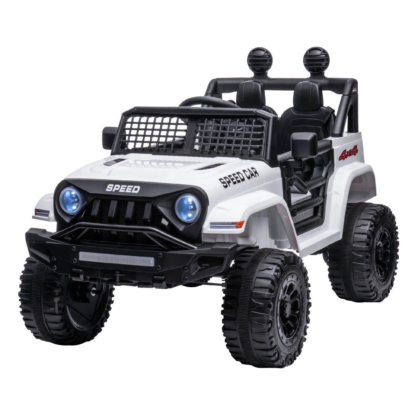 12V Ride On Car, Electric Car for Kids, 12V Ride on Toys, Kids Cars with 3 Speeds Adjustable w/Bluetooth, Parent Remote Control