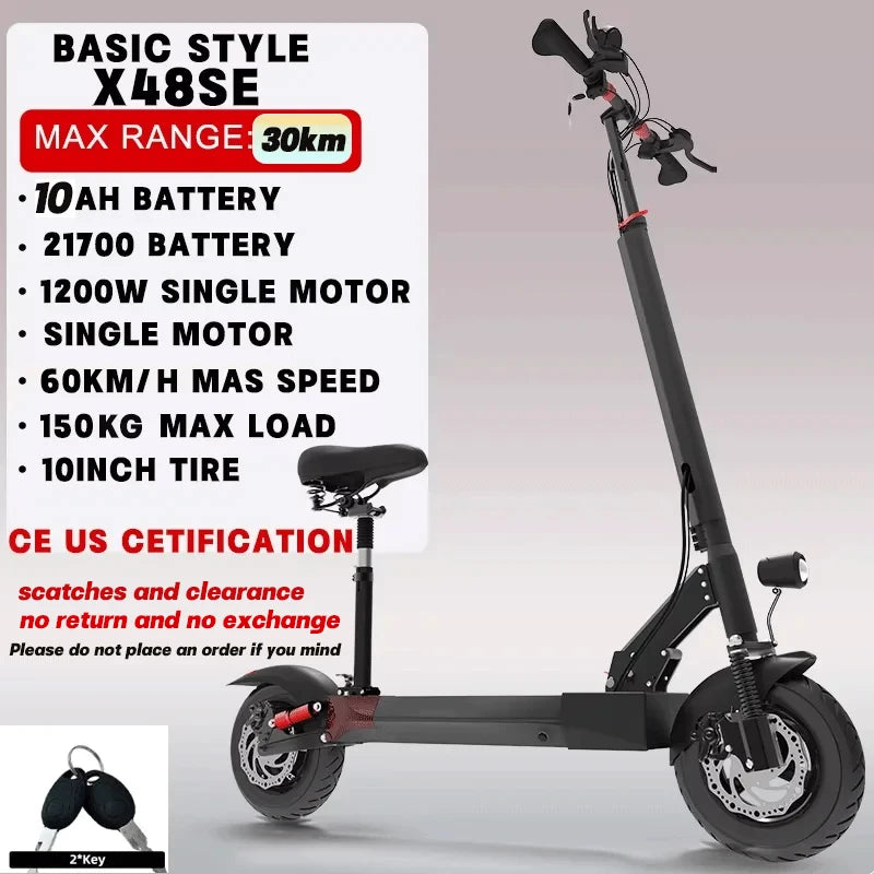 Electric Scooter for Adults Dual Brake & Dual Suspension Commuting E-Scooter Foldable E Scooter with Remote Key 330LBS MAX Load