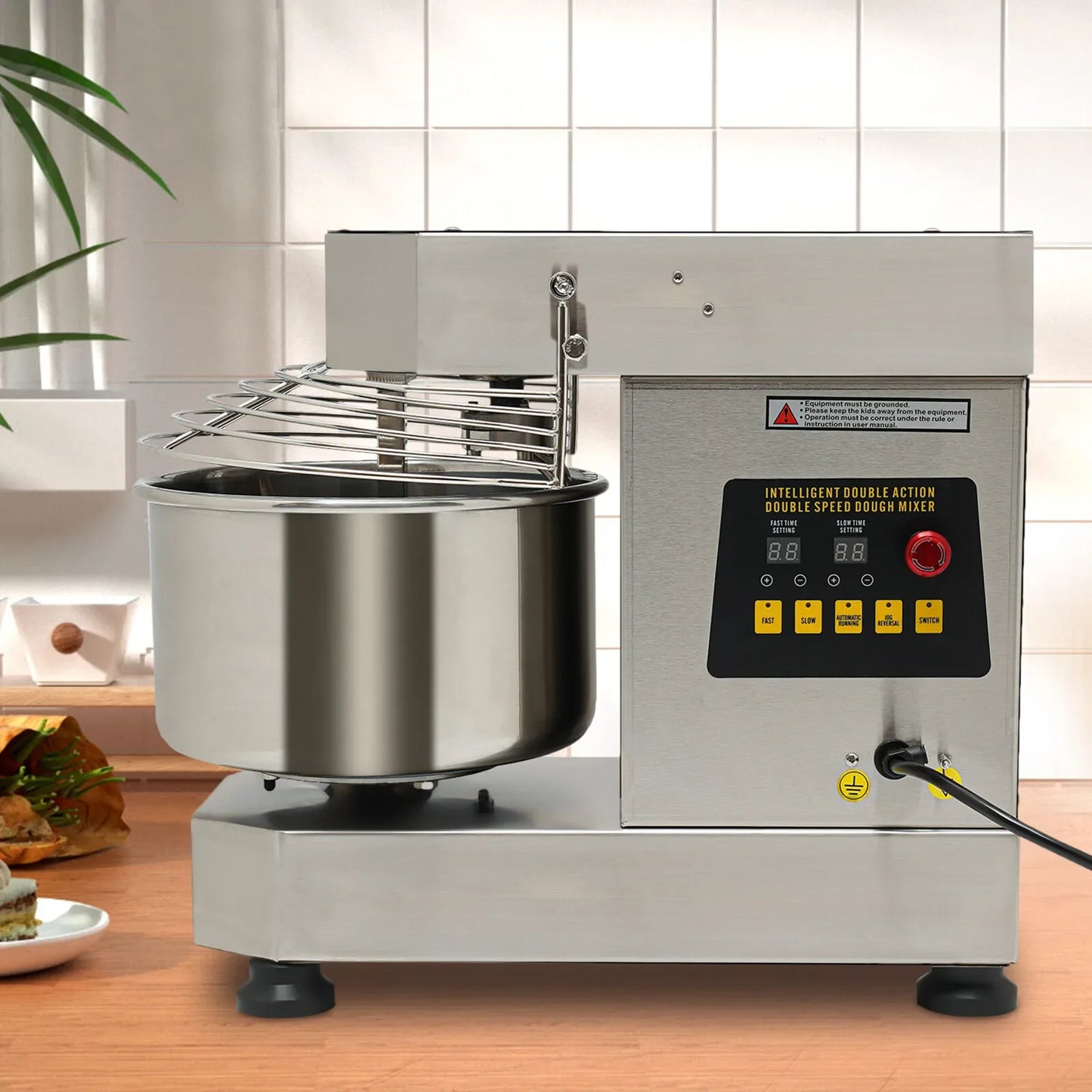 110V Pizza & Bakery Dough Kneading Machine – Food Mixer & Dough Blender