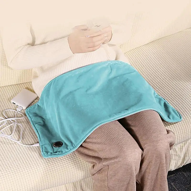USB Electric Heating Blanket Heated Throw With 3 Heat Settings Fast Heating Blanket Warm Wrap For Home Travel 11.8 X 23.6 Inch