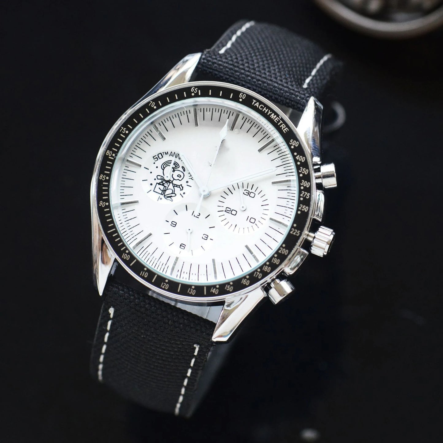 Luxury Genuine Designer Wristwatch Six Hands Three Subdials Fashion Hip Hop Quartz Watch High Quality Sport Chronograph