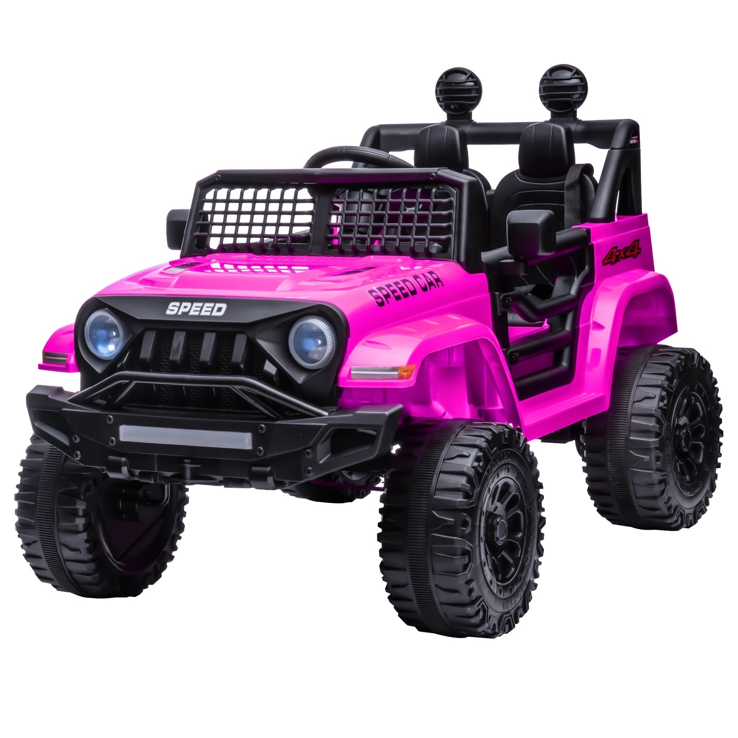 12V Ride On Car, Electric Car for Kids, 12V Ride on Toys, Kids Cars with 3 Speeds Adjustable w/Bluetooth, Parent Remote Control