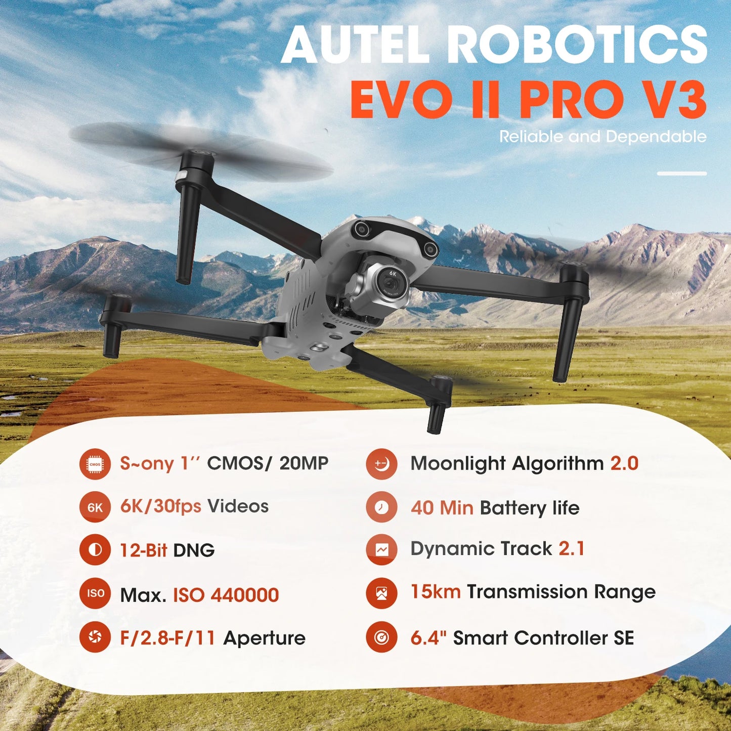 Autel EVO II Pro V3, the Consumer Beginner Entry Level Drone