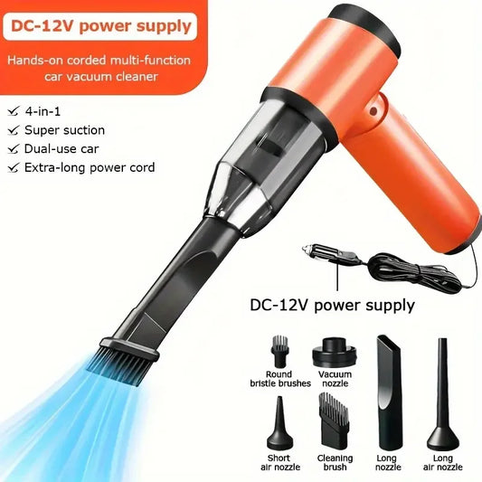 Small portable strong suction 12v wired car special vacuum cleaner, a tool for cleaning gaps and garbage in the car