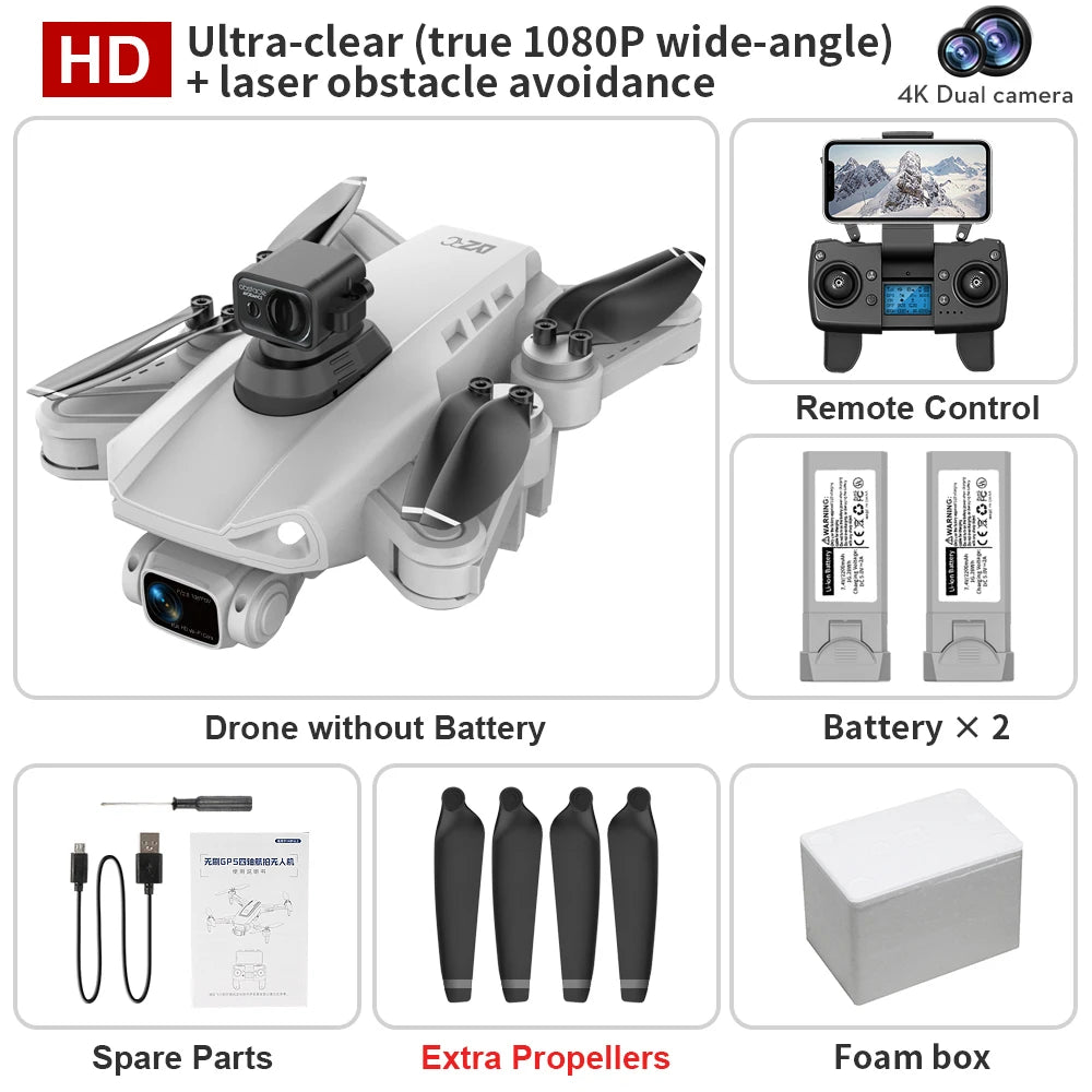 Drone L900 Pro Se / L900 Se Max 4K HD GPS Camera 5G Wifi FPV Brushless RC Helicopter 4K HD Dual Camera Drone Professional Toys