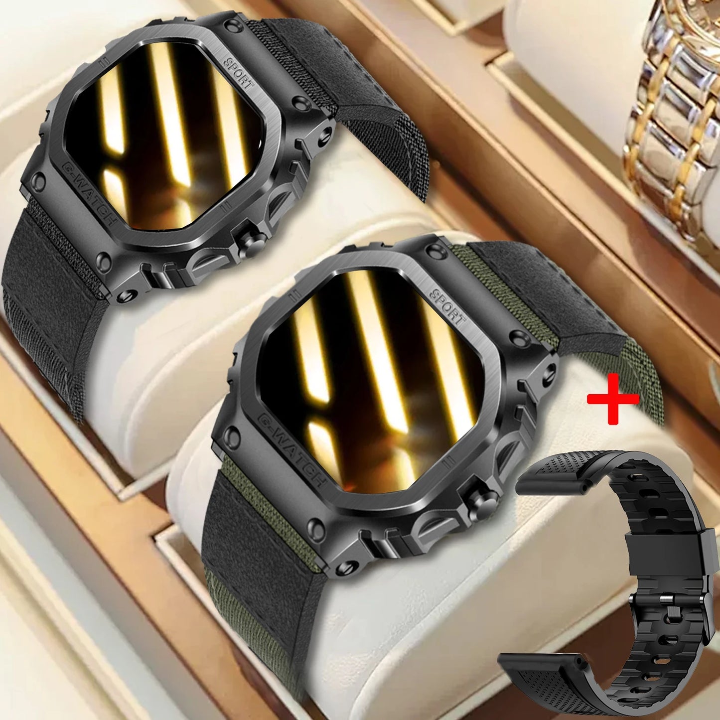 Unisex Smart Watch,1.57"Sports Smartwatch with Wireless Call/Flashlight,Fitness Watch,Ideal Gift for Fitness/Outdoor Enthusiasts