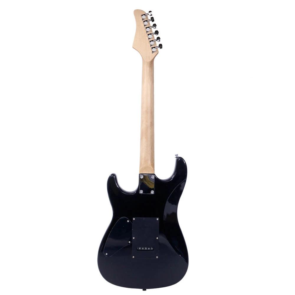 22 Frets Electric Guitar with Power Cord/Strap/Bag/Plectrums Black & Dark Blue