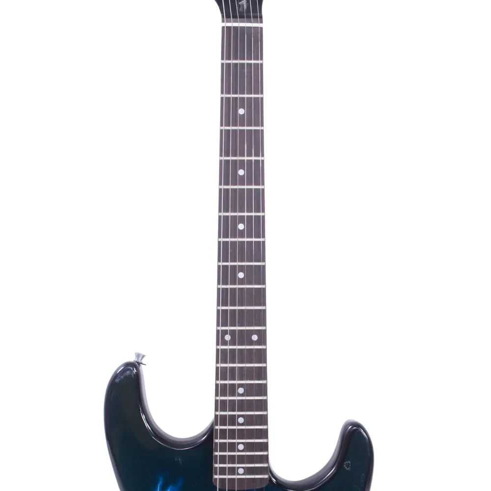 22 Frets Electric Guitar with Power Cord/Strap/Bag/Plectrums Black & Dark Blue