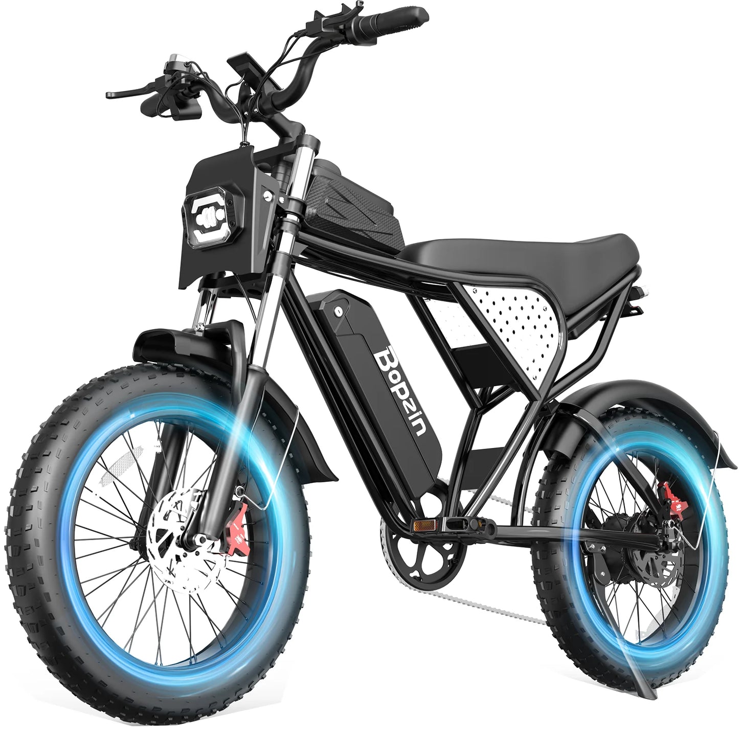 BOPZIN M22 Electric Bike 1500W 33MPH 48V 20AH 20x4.0" Fat Tire Dirt Bike Shimano 7-Speed E-Bike for Adults Commuter Motorcycle