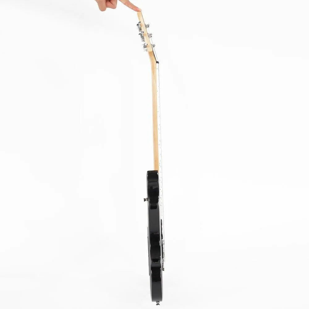 Burning Fire Style Sunset Right-Handed Basswood Electric Guitar Set