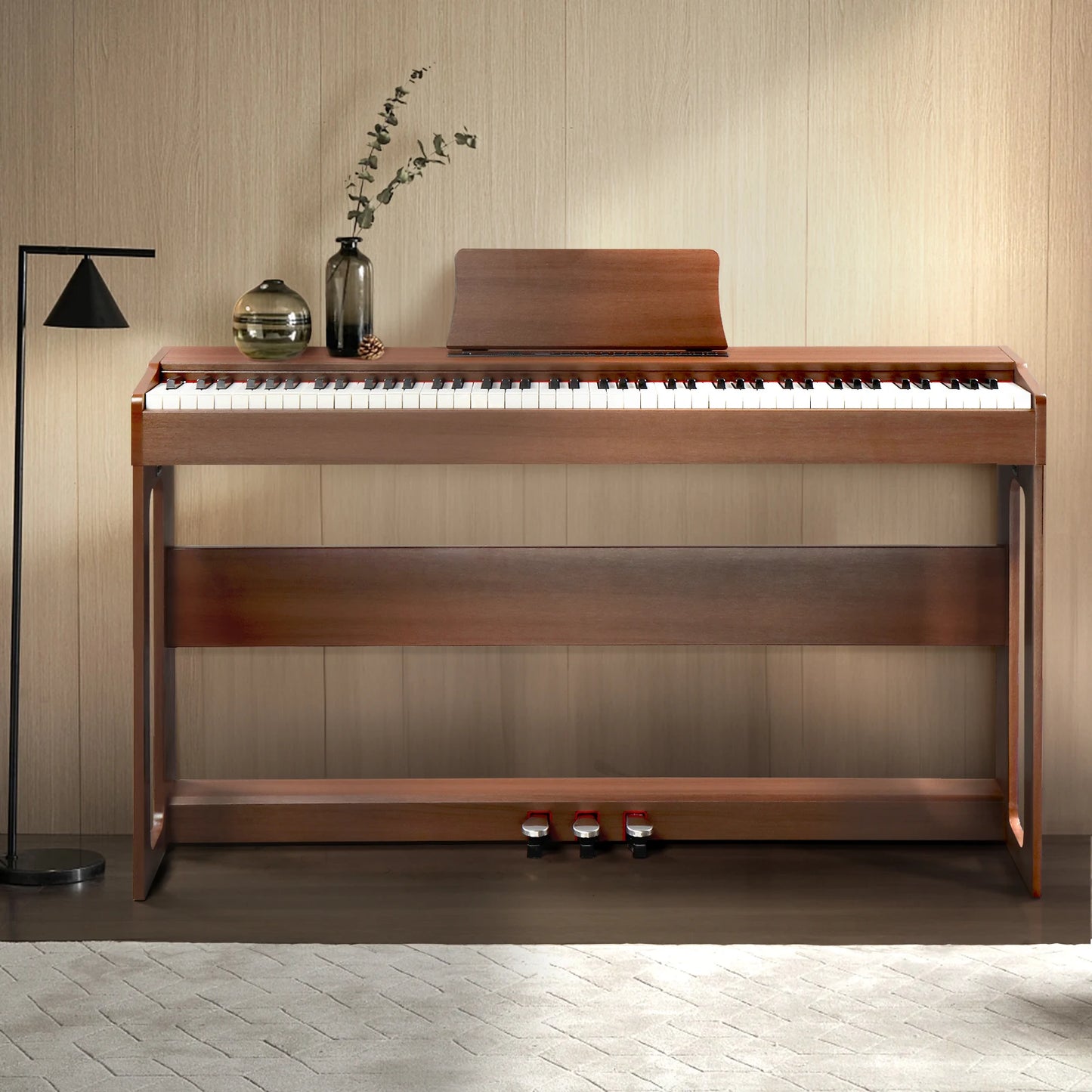 GDP-104/A-815 88-key heavy hammer keyboard Vertical Black Walnut electric piano without cover United States