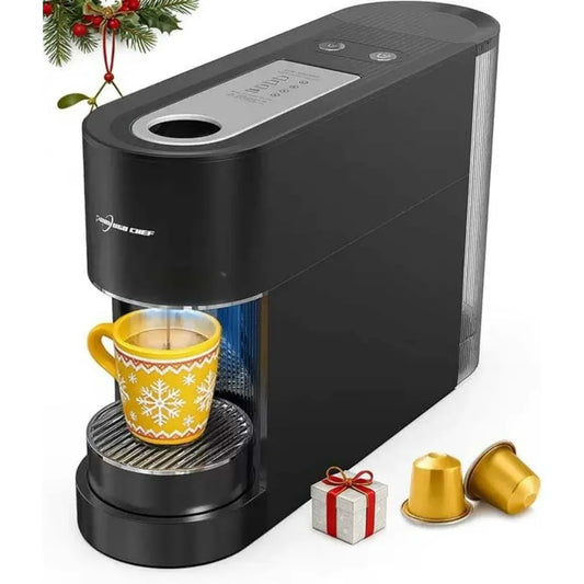 Espresso Coffee Machine, Compatible with Nespresso Original Pods, One-Touch with Illuminated Brew Zone, 20 Bar Pump, 33.8oz Remo