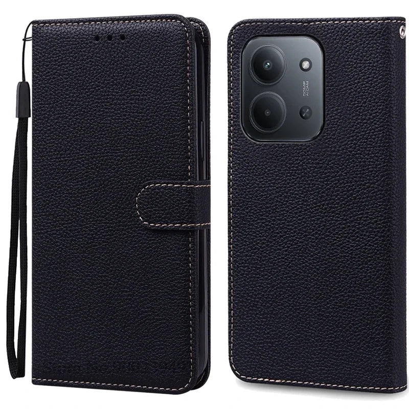 2 Size Phone Case For Redmi 15C Case Flip Leather Wallet Cover For Xiaomi Redmi 15C 5G Case Redmi 15C 4G Book Cover Coque Fundas