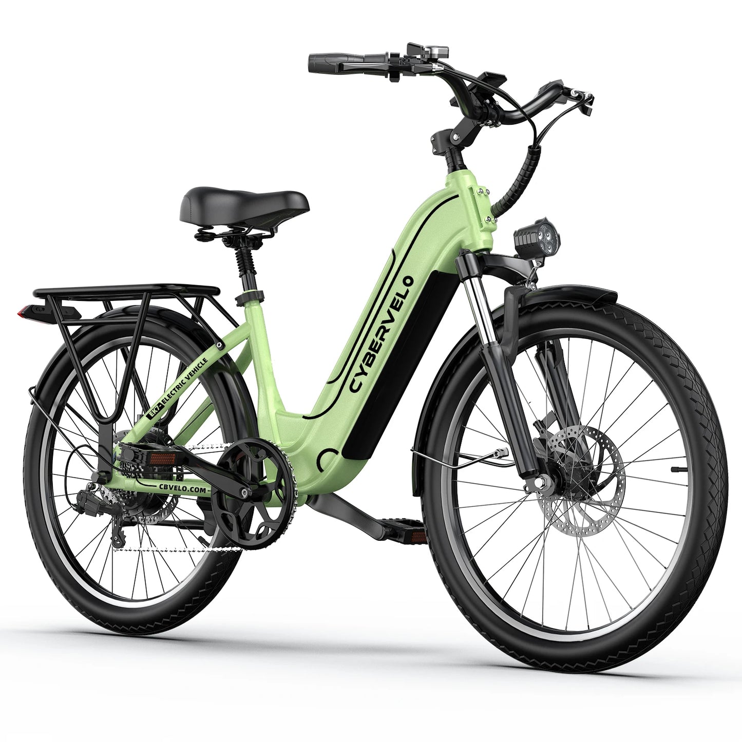 Cybervelo EK7 1000 Peak Electric Bike,80 Miles Removable Battery Ebike, 26" Electric E Bike with 7-Speed,Adult Electric Bicycles