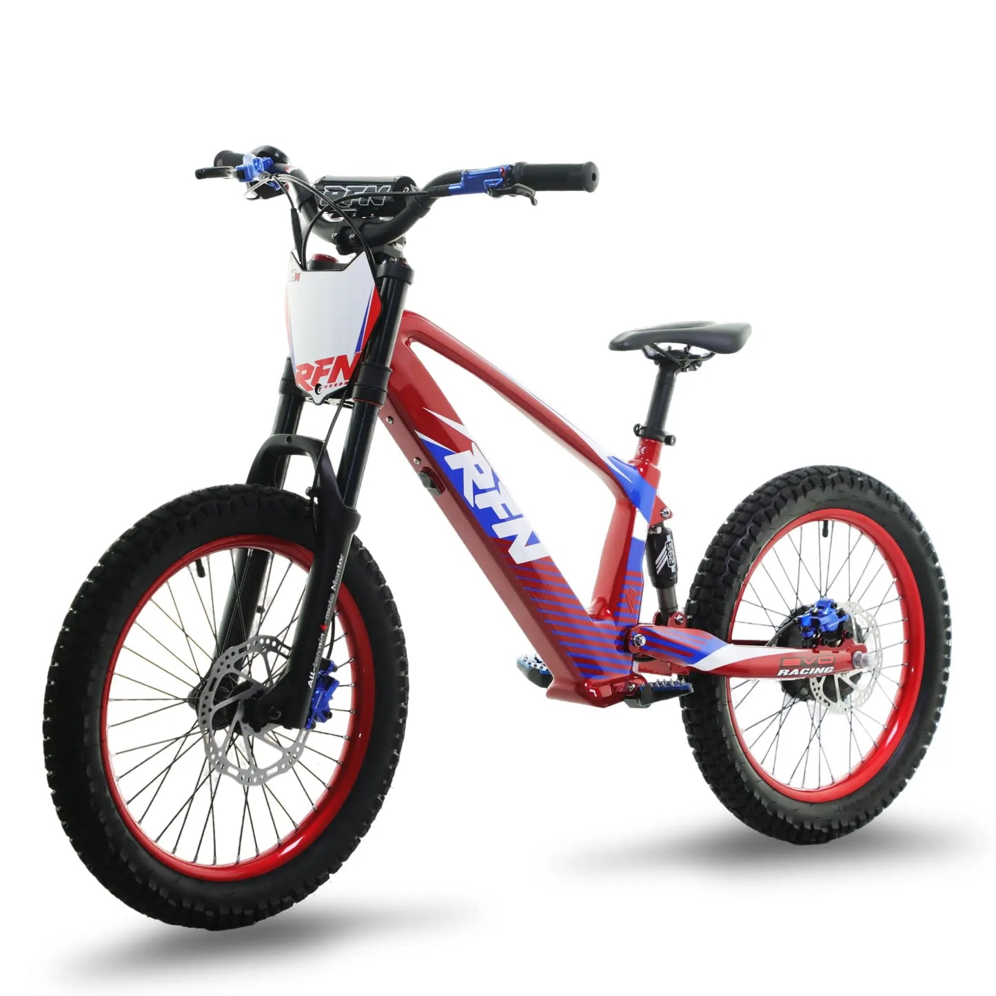 RFN Racing Serise Electric Dirt Bike For Kids - 3-Speed Stunt Jump Bike - Lightweight Aluminum Frame Electric Bike For Age 8+