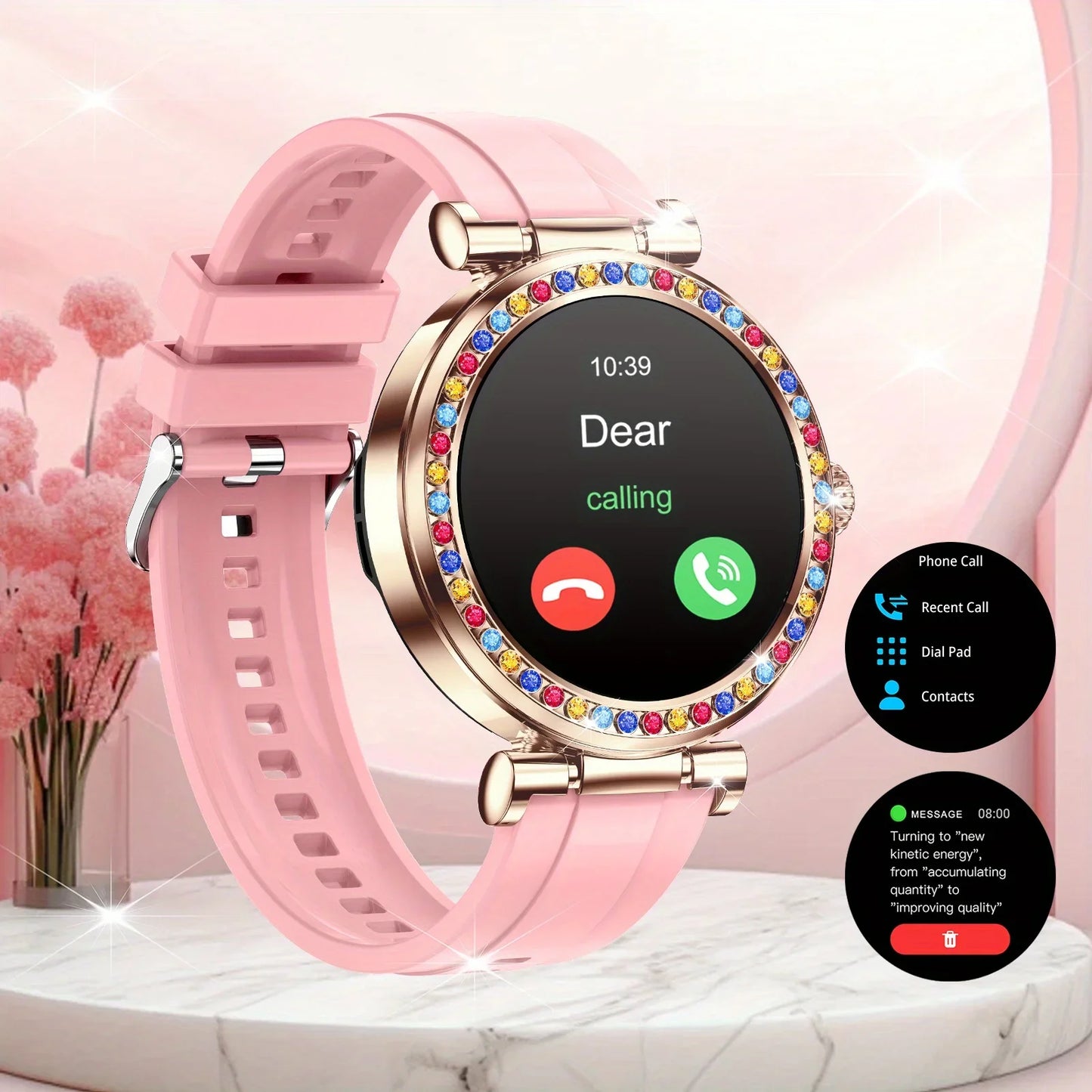 2025 new fashionable wireless calls, Smart watch, phone dialing, call notification and rejection, a variety of wallpapers