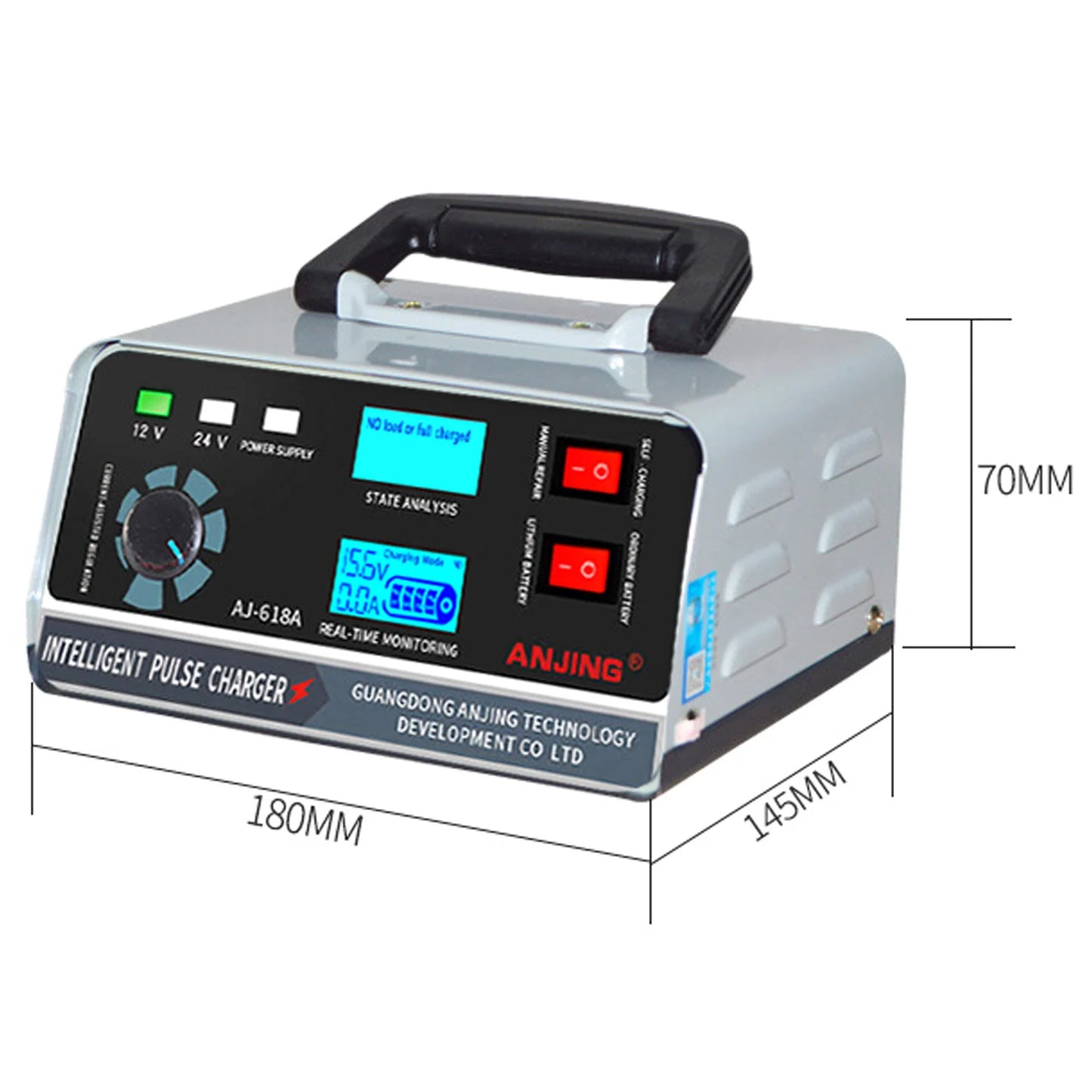 400W Heavy Duty Automatic Smart Car Battery Charger  Pulse Repair Trickle Or Charging The Batteries Of Various Cars, Motorcycles