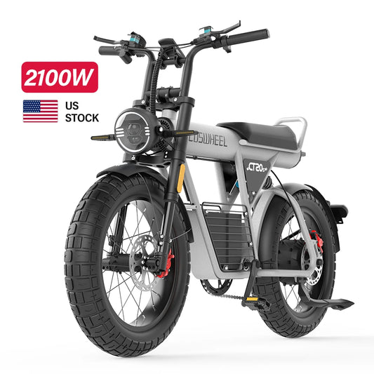 COSWHEEL CT20S Electric Bike for Adults, 19" Commuter Ebikes, 75km/h Lightweight E Bike, 6000W Peak Motor, 70V40Ah Battery