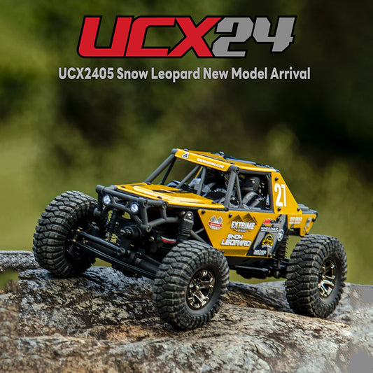 UdiRC 1/24 2.4G 4WD RC Rock Crawler UCX2405PRO Radio Controlled Off-Road Vehicles Brushless Motor ESC RTR Car Model Toys TH24654