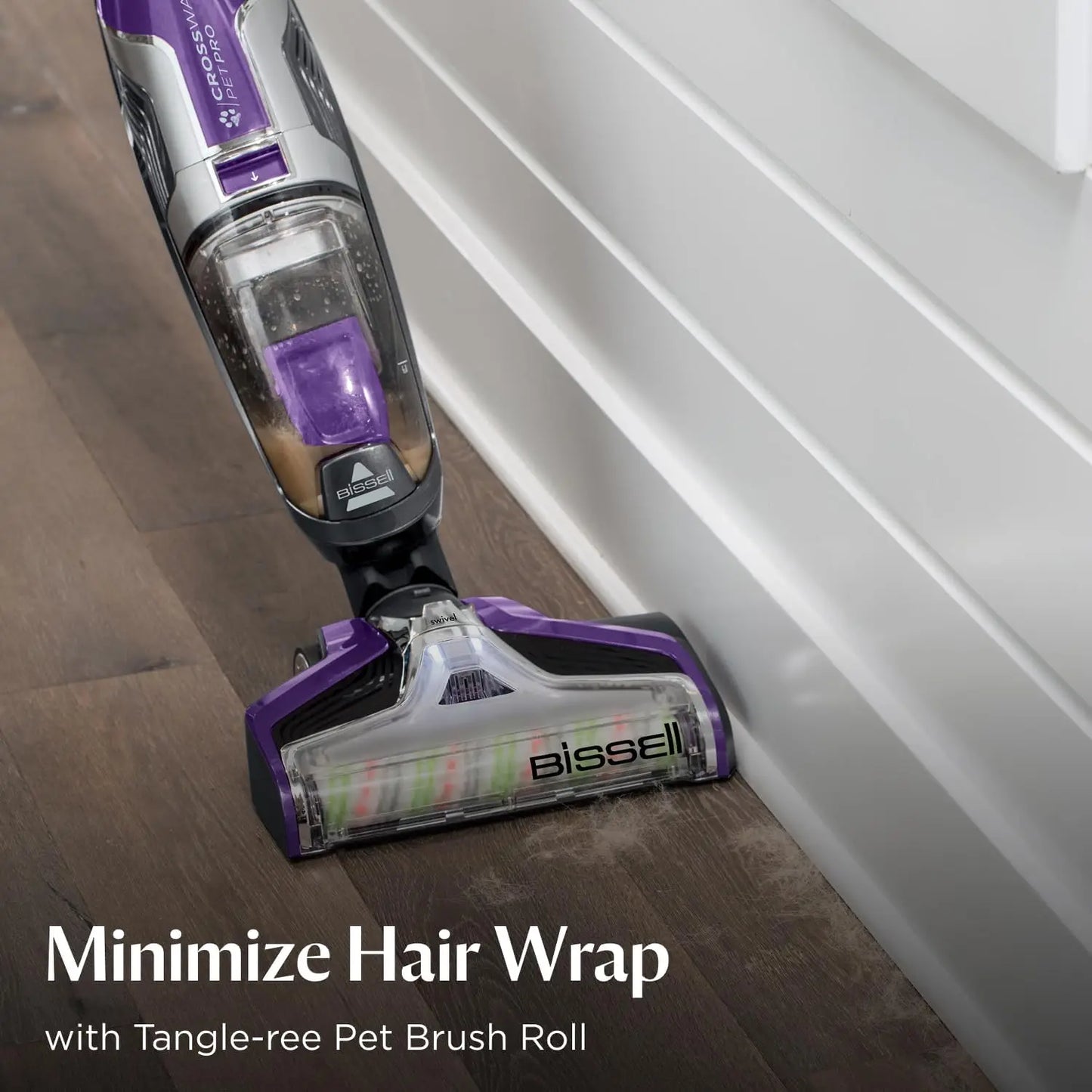 All-in-One Wet Dry Vacuum Cleaner and Mop for Hard Floors and Area Rugs, Purple, Efficient Pet Hair Removal