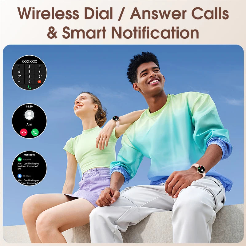 Women's Smart Watch, 1.2-inch (approximately 3.2cm) Fitness Tracker Watch With Wireless Calling And Multiple Sports Modes