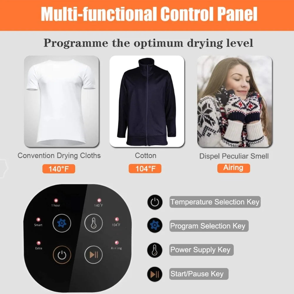 COSTWAY 1700W Electric Portable Clothes Dryer, 13.2 lbs Capacity Front Load Compact Tumble Laundry Dryer with Stainless Steel Tu