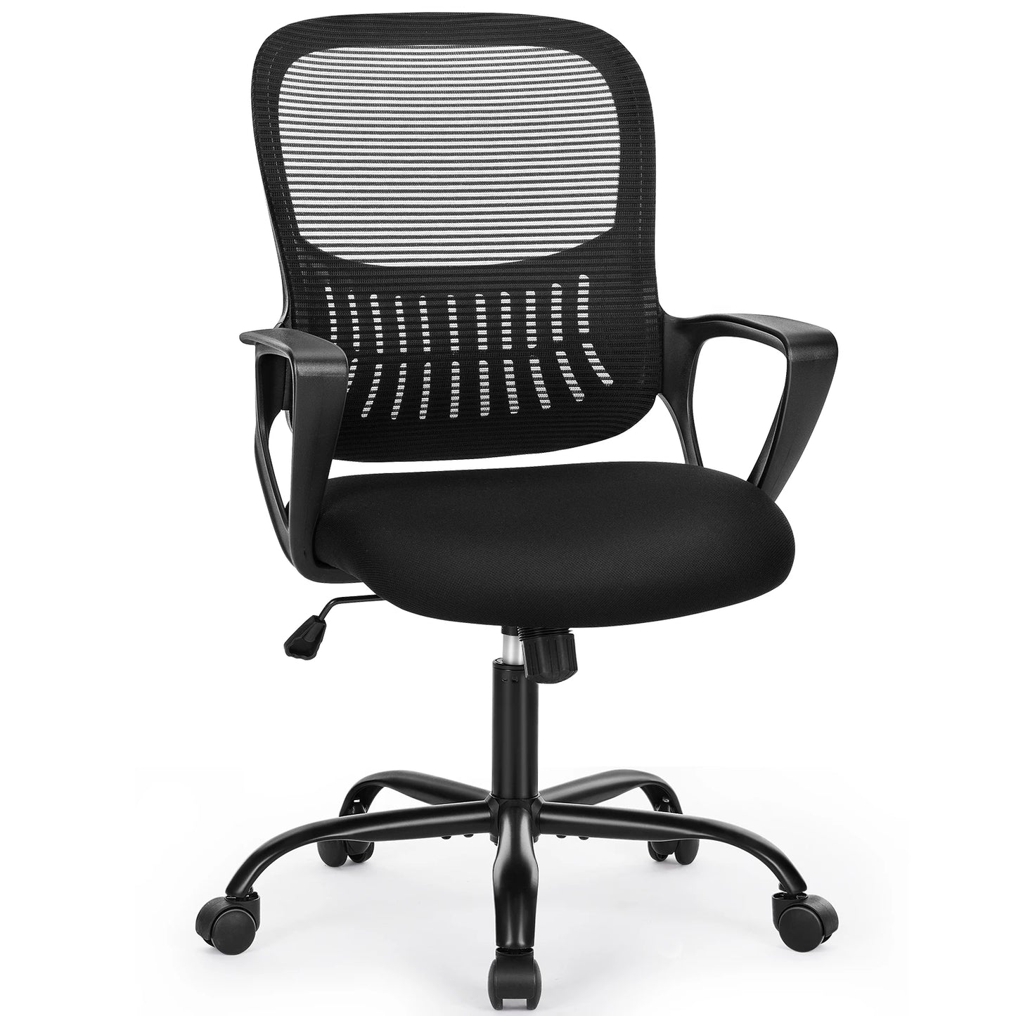 JHK Ergonomic Mid-Back Mesh Backrest Office Desk Chair Computer Lumbar Support Rolling Swivel Gaming Chairs With Wheels For Home